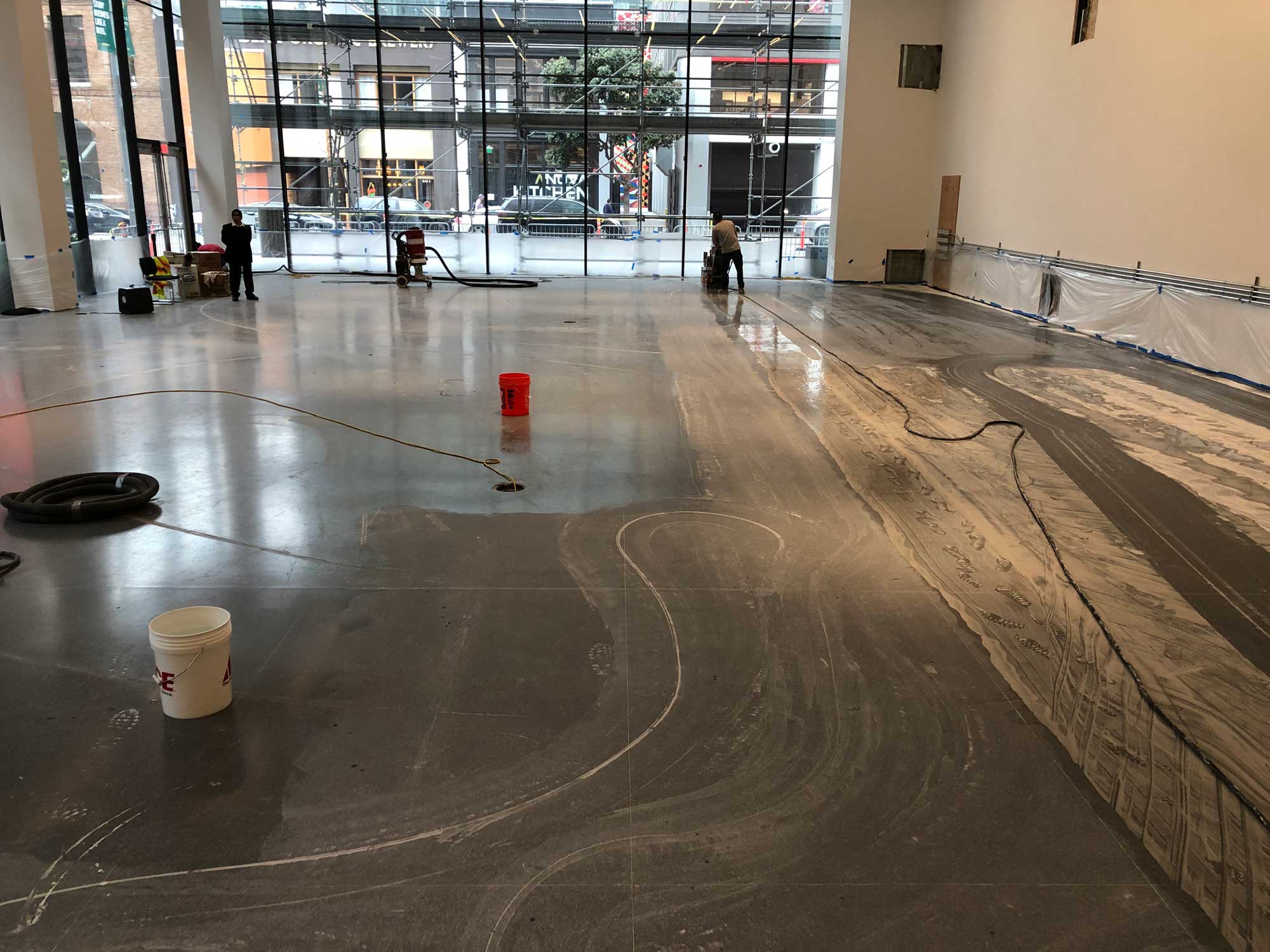 Polished Concrete Floors Salt Lake City - Travertine and Terazzo Repair, restoration and polishing